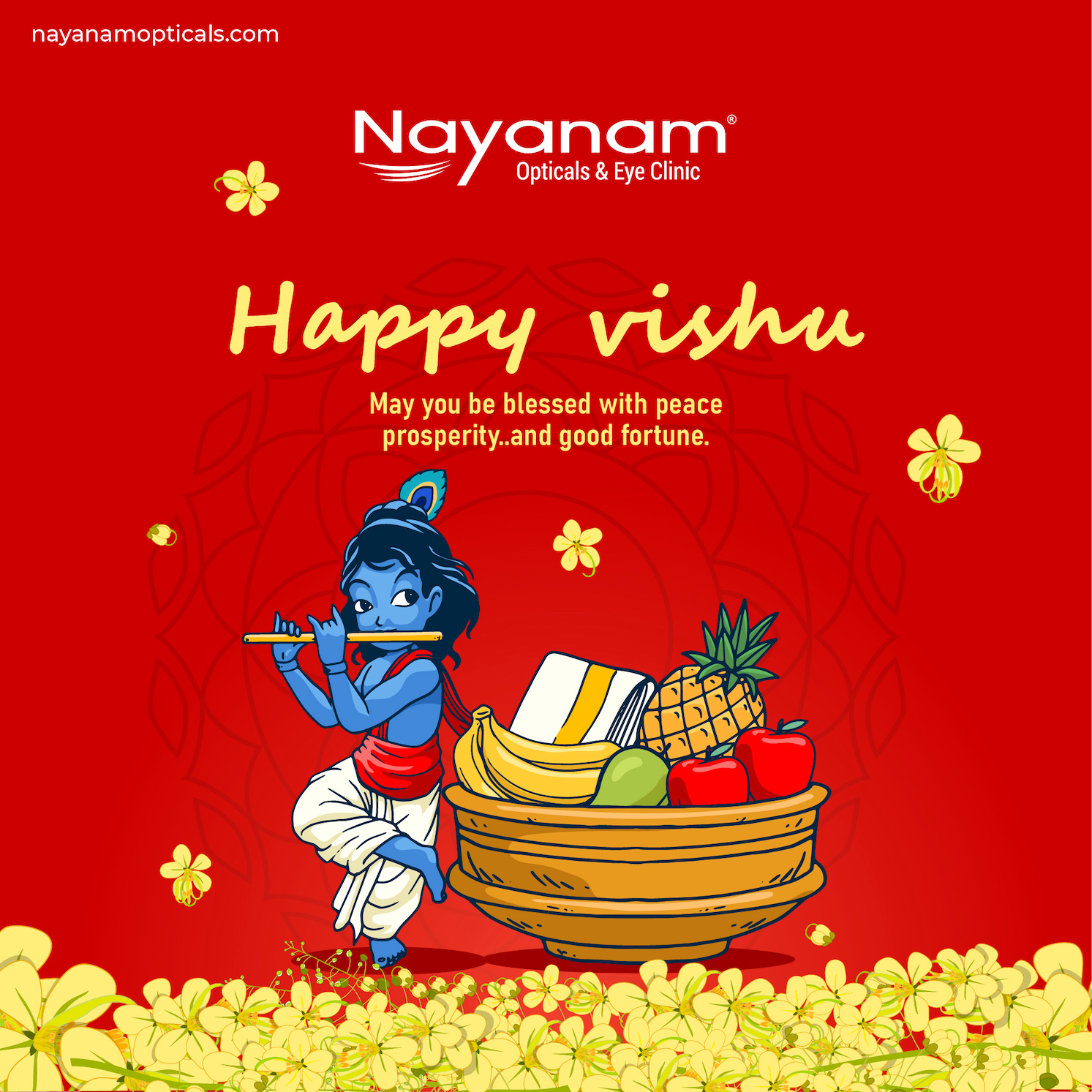 Vishu wishes from Nayanam Opticals And Team